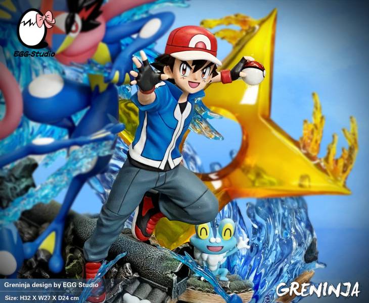 EGG - Ash and Greninja StatueCorp