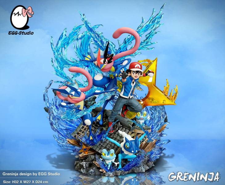 EGG - Ash and Greninja StatueCorp