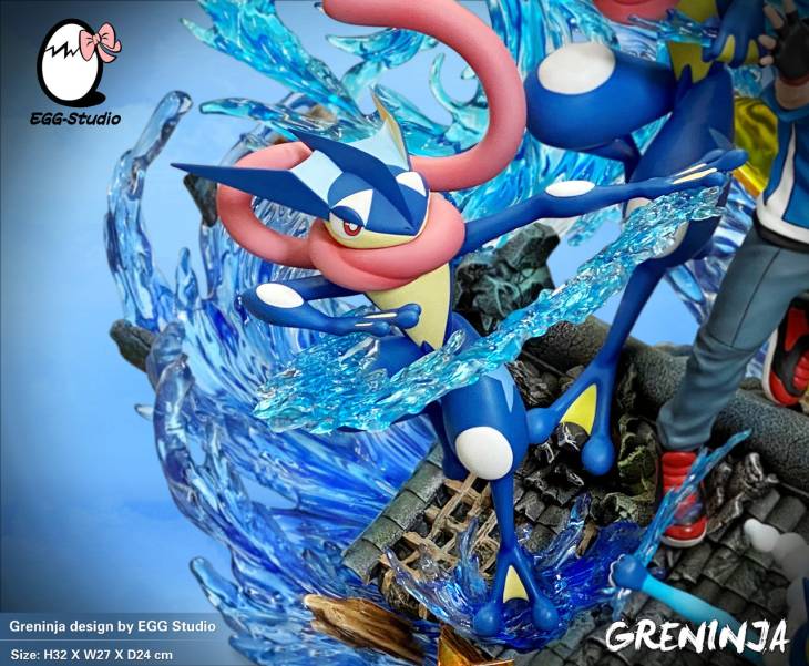 EGG - Ash and Greninja StatueCorp