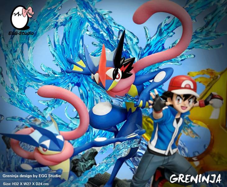 EGG - Ash and Greninja StatueCorp
