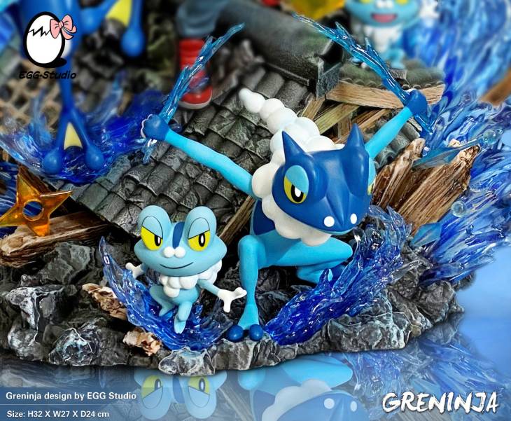 EGG - Ash and Greninja StatueCorp