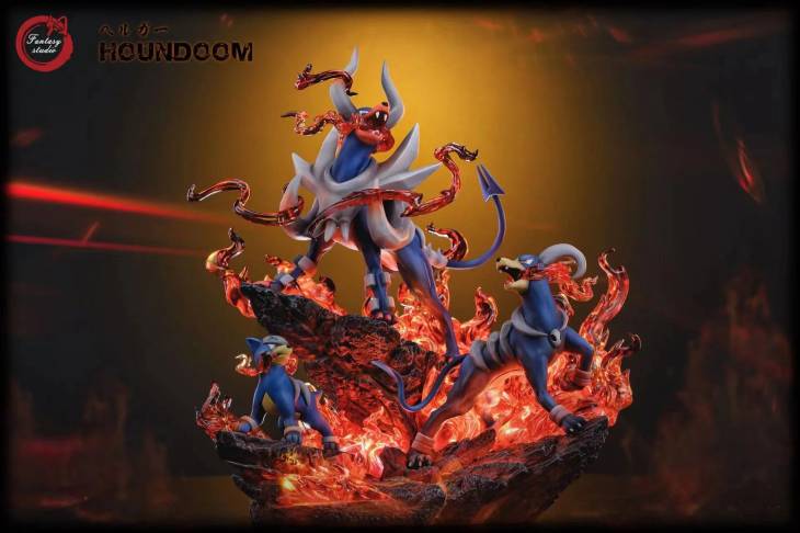 Fantasy - Houndoom StatueCorp