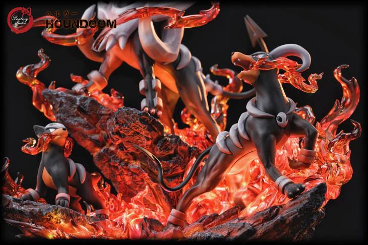 Fantasy - Houndoom StatueCorp